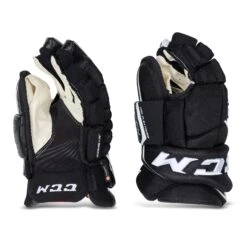 CCM Jetspeed FT4 Pro Junior Hockey Gloves -Ccm ccm gloves ccm jetspeed ft4 pro junior hockey gloves black white 11 28743849377858