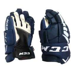 CCM Jetspeed FT4 Senior Hockey Gloves -Ccm ccm gloves ccm jetspeed ft4 senior hockey gloves navy white 13 29576721793090