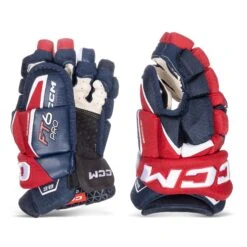CCM Jetspeed FT6 Pro Junior Hockey Gloves -Ccm ccm gloves ccm jetspeed ft6 pro junior hockey gloves navy red white 11 30608286646338