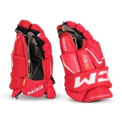 CCM Tacks AS-V Senior Hockey Gloves -Ccm ccm gloves ccm tacks as v senior hockey gloves red white 13 30184718794818