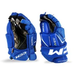 CCM Tacks AS-V Senior Hockey Gloves -Ccm ccm gloves ccm tacks as v senior hockey gloves royal white 13 30184751104066