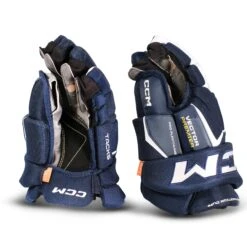CCM Tacks Vector Premier Junior Hockey Gloves -Ccm ccm gloves ccm tacks vector premier junior hockey gloves navy white 10 30209209663554