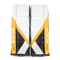 CCM Extreme Flex E5.5 Junior Goalie Leg Pads - Source Exclusive -Ccm ccm leg pads ccm extreme flex e5 5 junior goalie leg pads source exclusive boston bruins 26 1 28744299249730