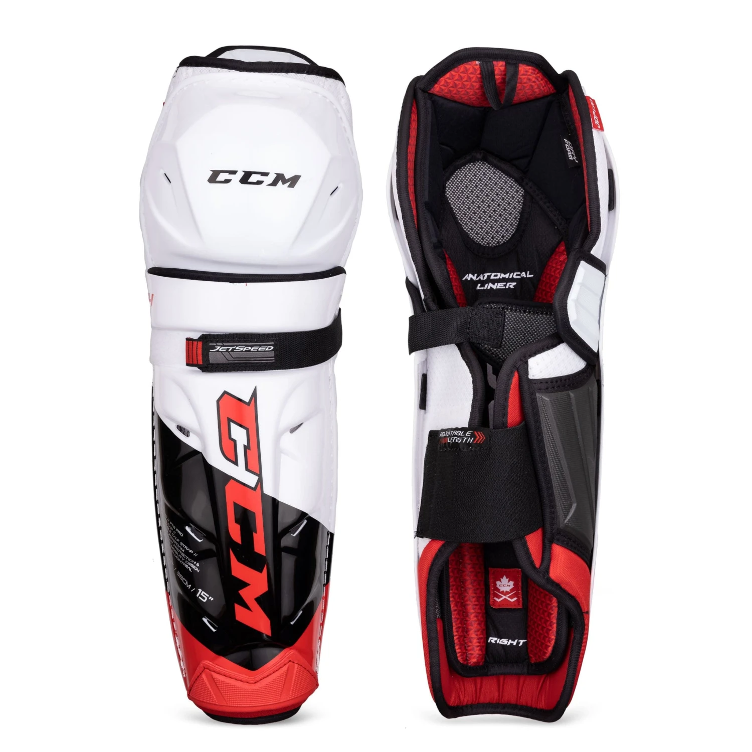CCM Jetspeed FT4 Pro Senior Hockey Shin Guards 1 CCM Jetspeed FT4 Pro Senior Hockey Shin Guards