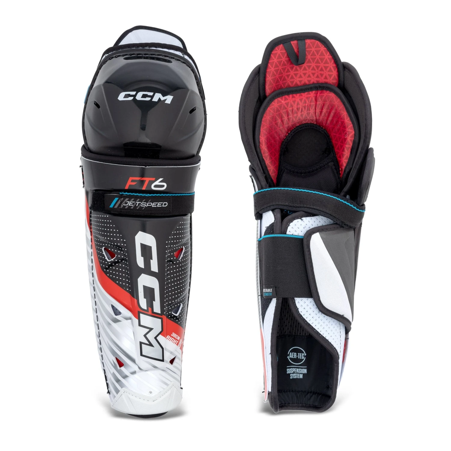 CCM Jetspeed FT6 Senior Hockey Shin Guards 1 CCM Jetspeed FT6 Senior Hockey Shin Guards