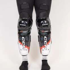 CCM Jetspeed FT680 Junior Hockey Shin Guards -Ccm ccm shin guards ccm jetspeed ft680 junior hockey shin guards 30400125403202